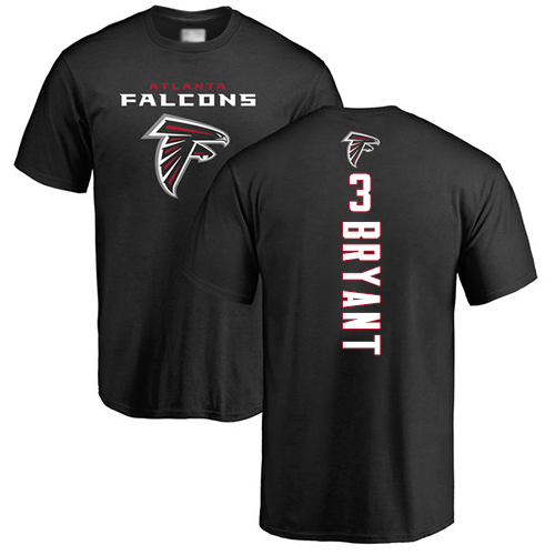 Atlanta Falcons Men Black Matt Bryant Backer NFL Football #3 T Shirt